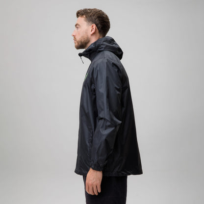 Celtic Crest Men's Black Packaway Jacket