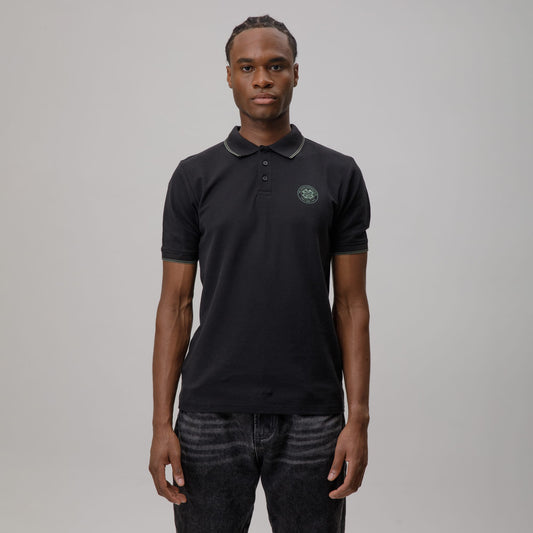 Celtic Crest Men's Black Polo Shirt