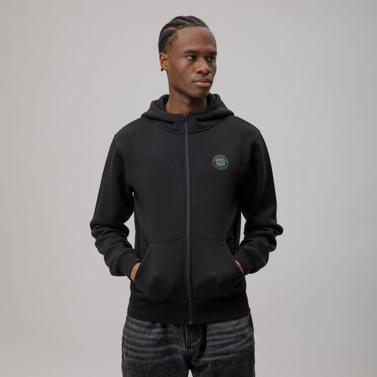 Celtic Crest Men's Black Zip Hoodie