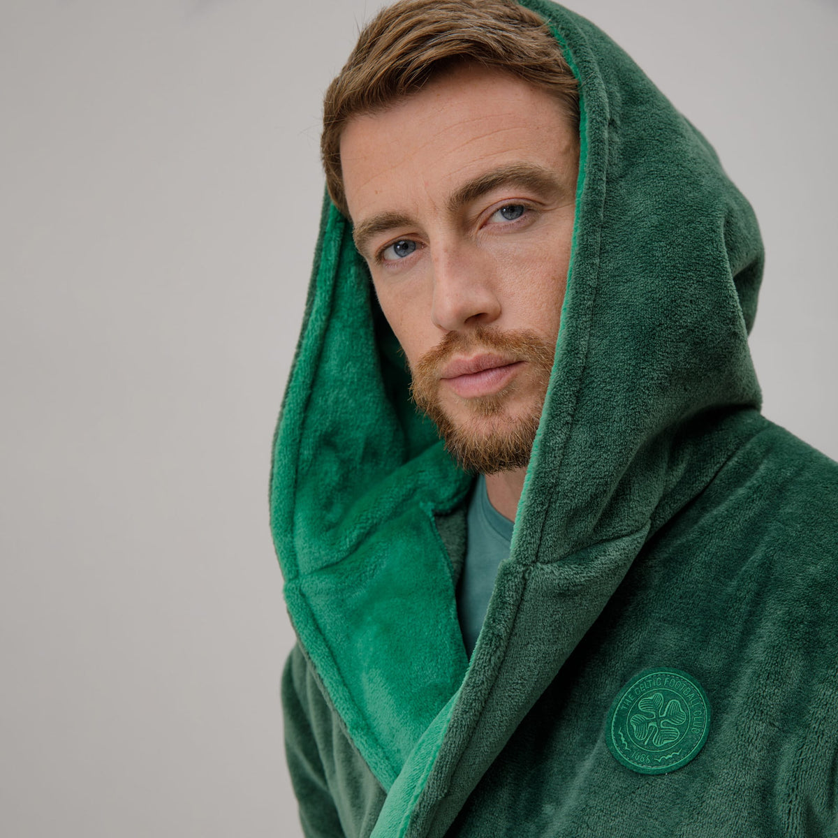 Celtic Crest Men's Green Robe