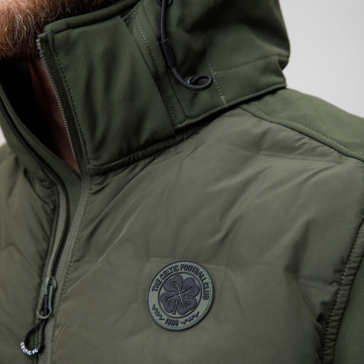 Celtic Crest Men's Hybrid Hooded Jacket