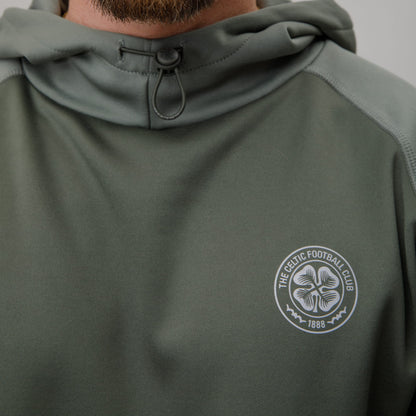 Celtic Crest Men's Sage Panel Hoodie