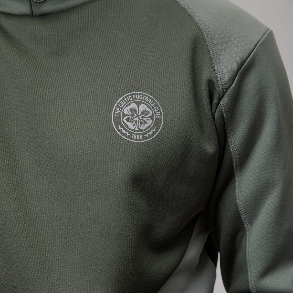 Celtic Crest Men's Sage Panel Hoodie