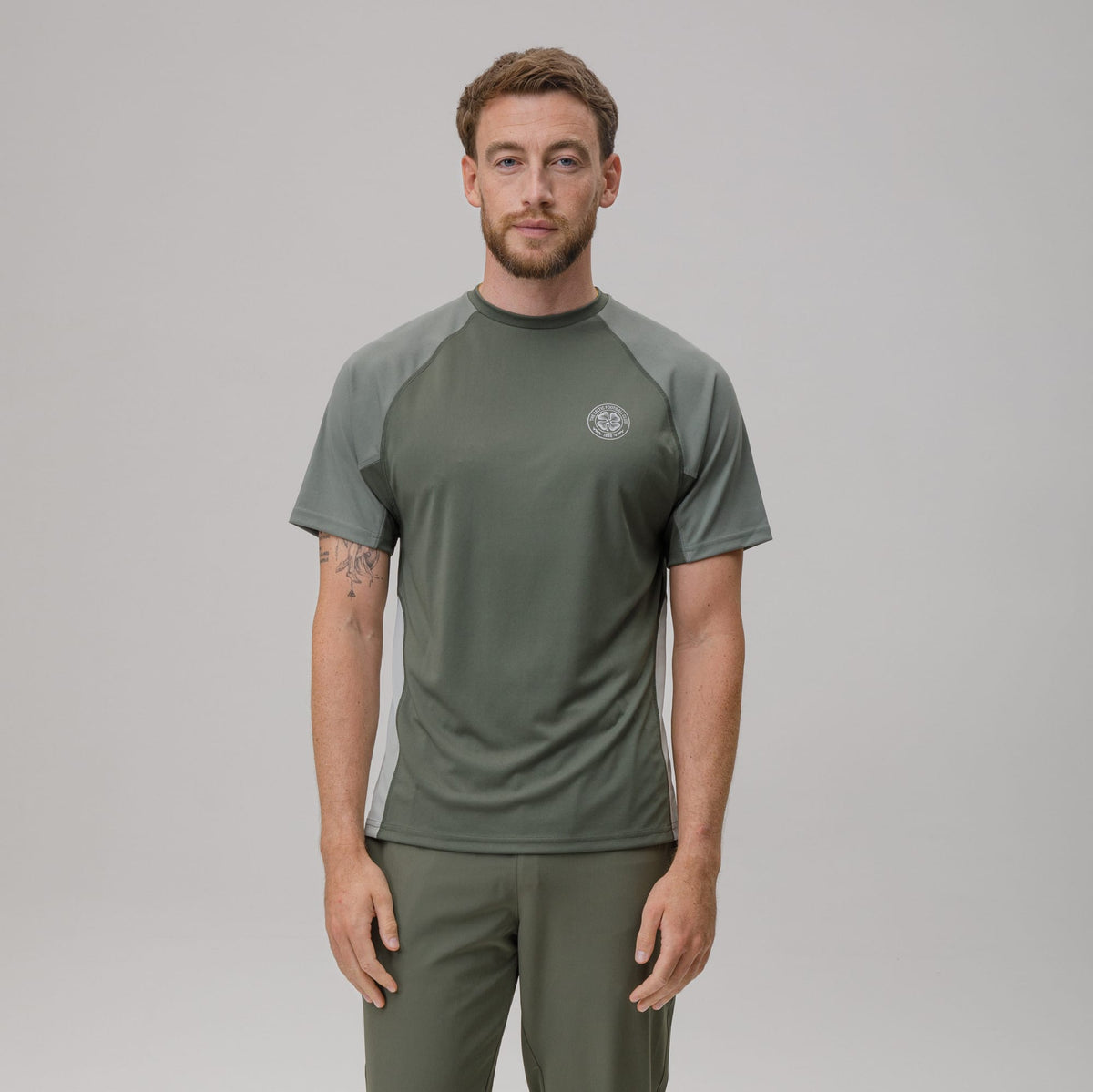 Celtic Crest Men's Sage Panel T-shirt