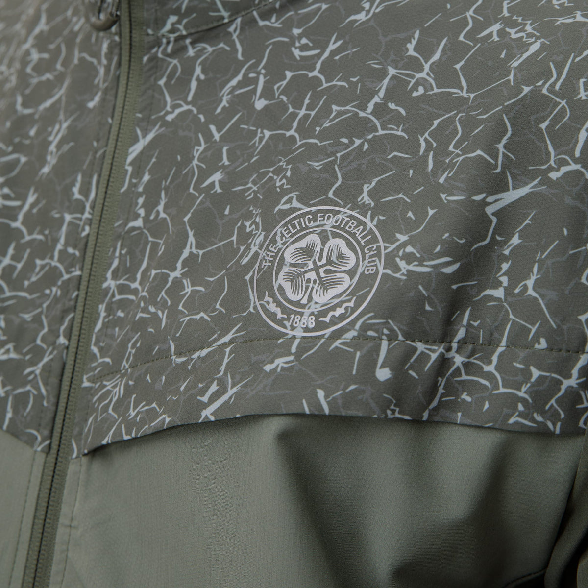 Celtic Crest Men's Windbreaker Sage Print Jacket