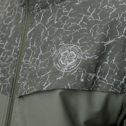 Celtic Crest Men's Windbreaker Sage Print Jacket