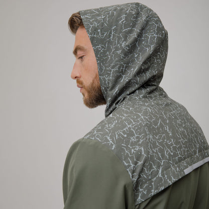 Celtic Crest Men's Windbreaker Sage Print Jacket
