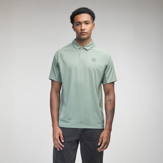 Celtic Crest Panel Poly Polo Shirt