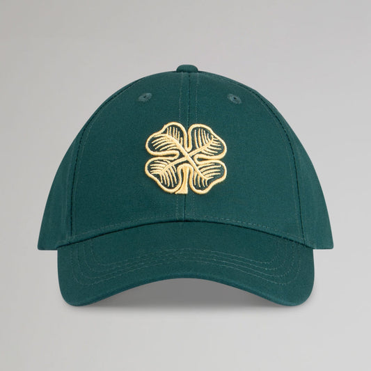 Celtic Dark Green Clover Cap