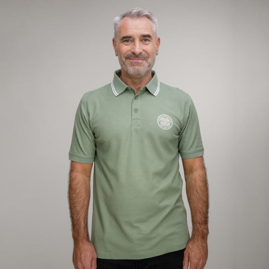Celtic Essentials Khaki Polo Shirt