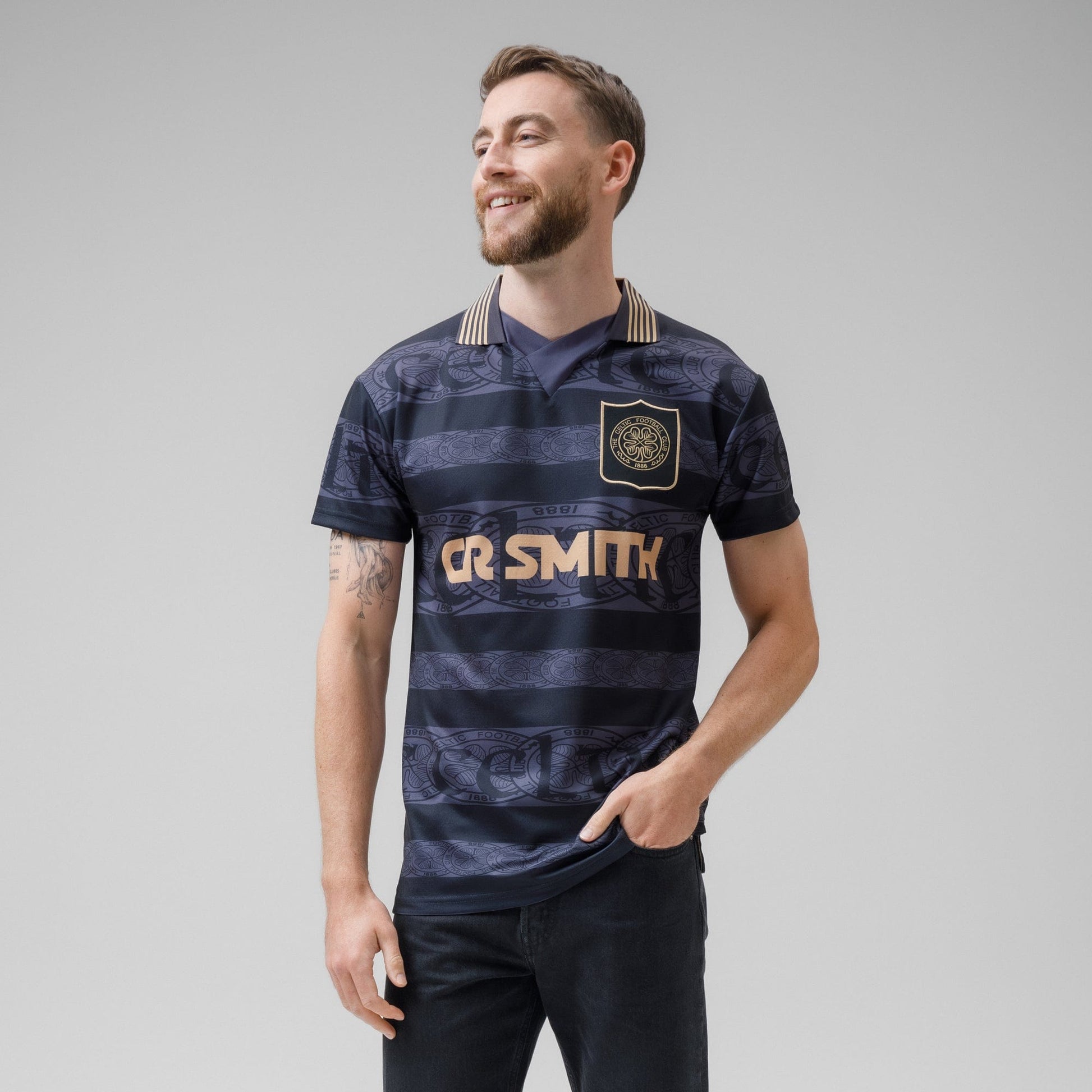 Celtic Gold Blackout 1996 Retro Jersey