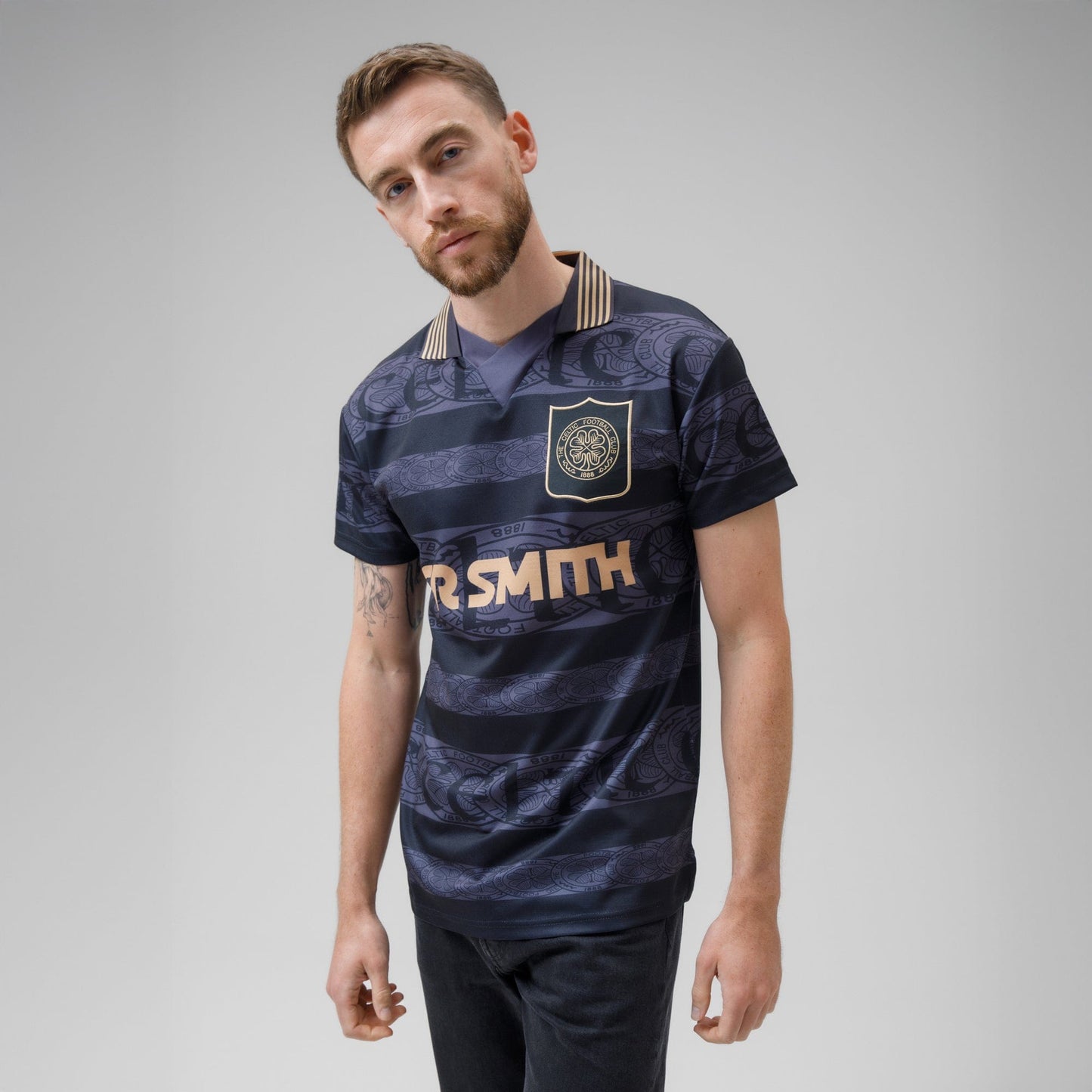 Celtic Gold Blackout 1996 Retro Jersey