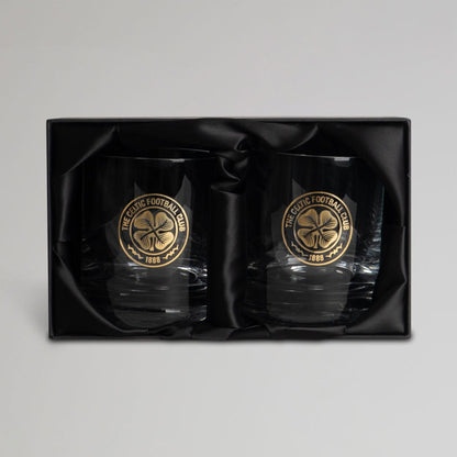 Celtic Gold Crest Whisky Glass Set