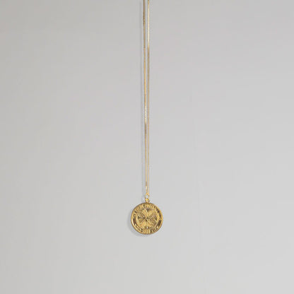 Celtic Gold Plated Crest Pendant & Chain