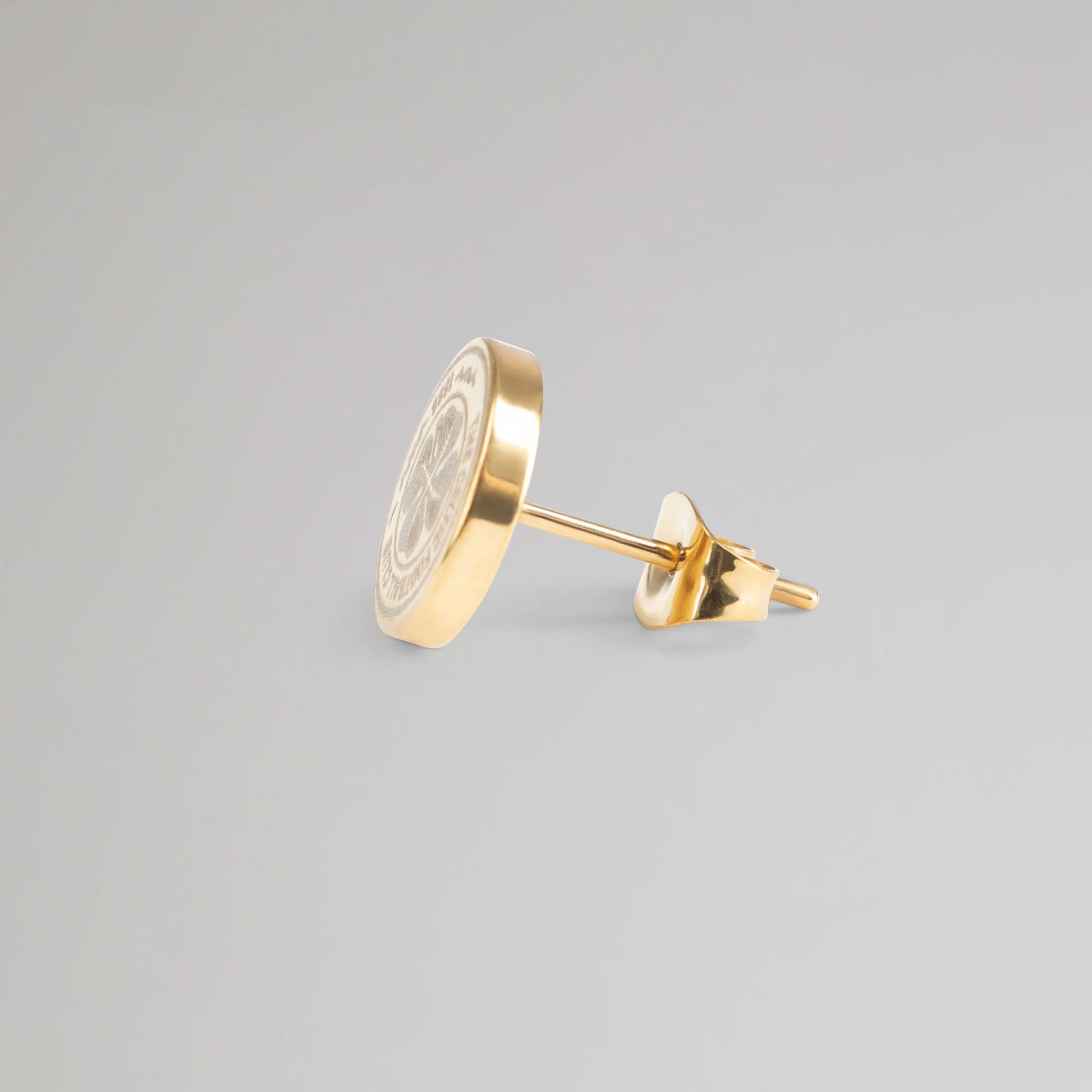 Celtic Gold Plated Single Stud Earring