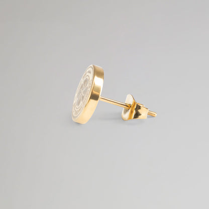 Celtic Gold Plated Single Stud Earring