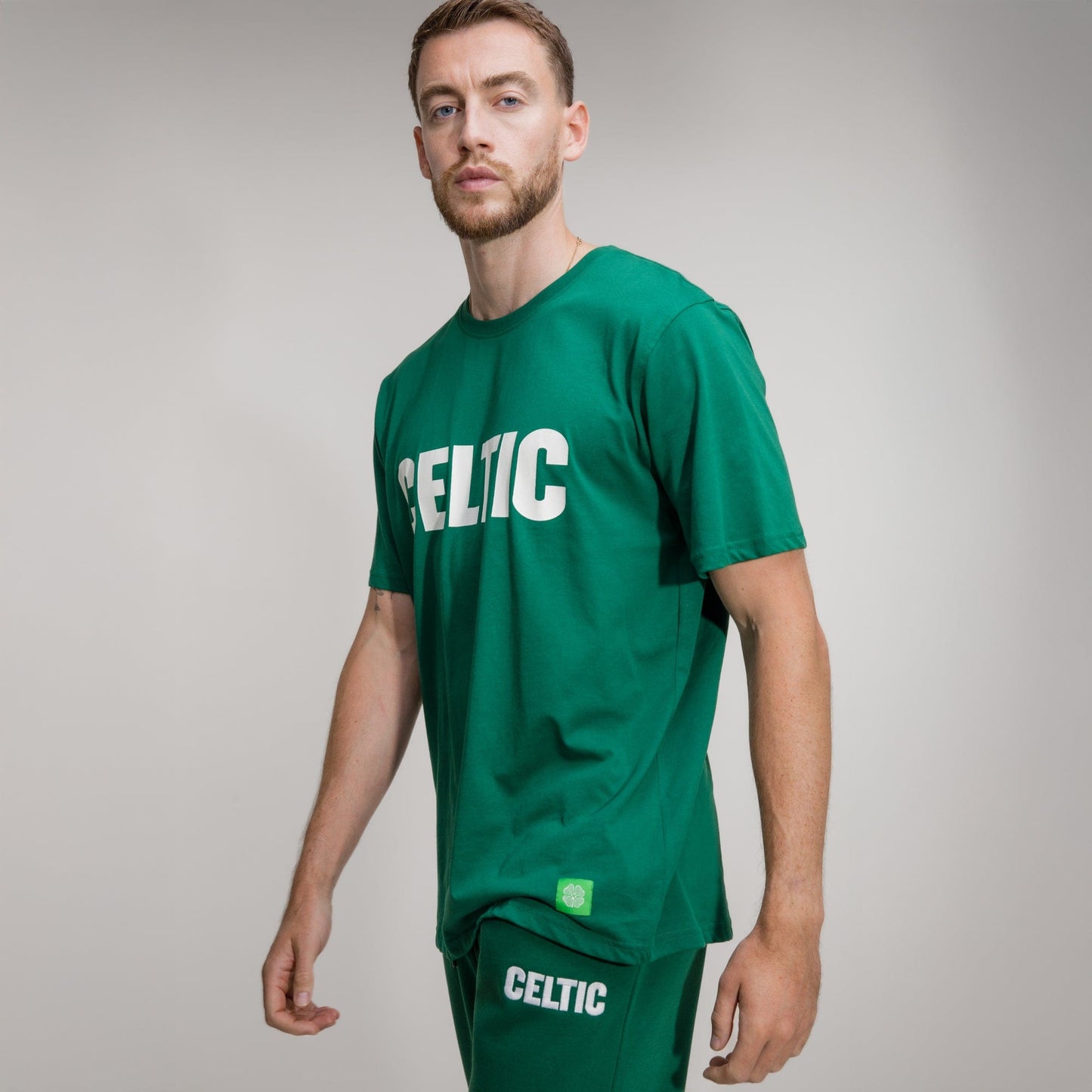 Celtic Green Front Text T-Shirt
