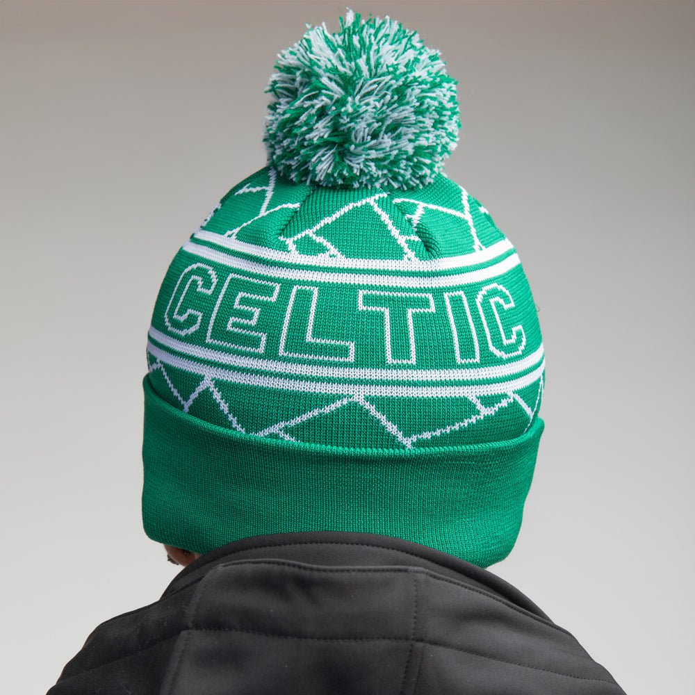 Celtic Green Pom Pom New Era Beanie