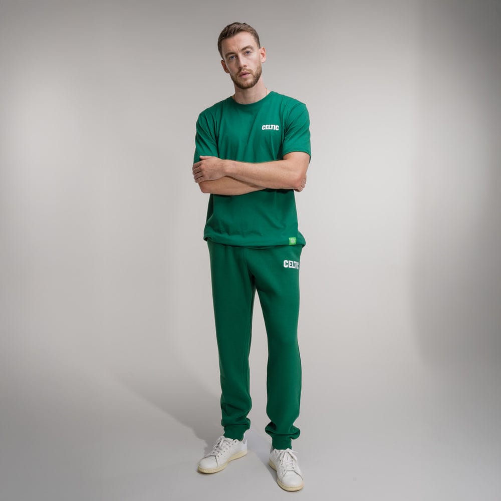 Celtic Green Text Joggers