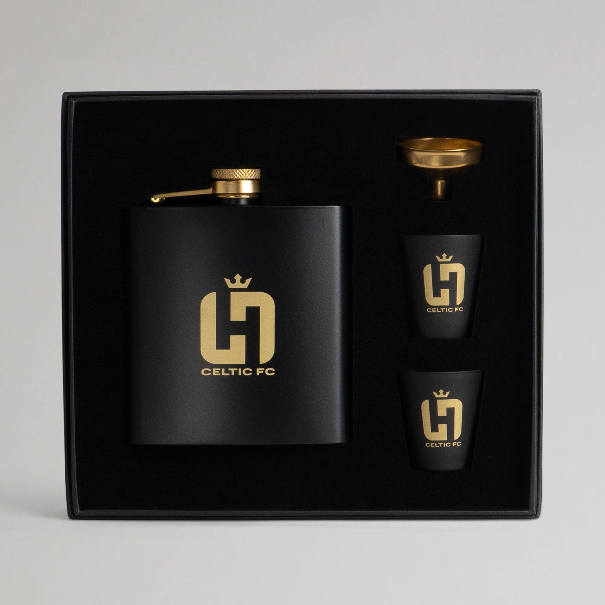 Celtic Henrik Larsson Black Hipflask Set – Official Celtic Store