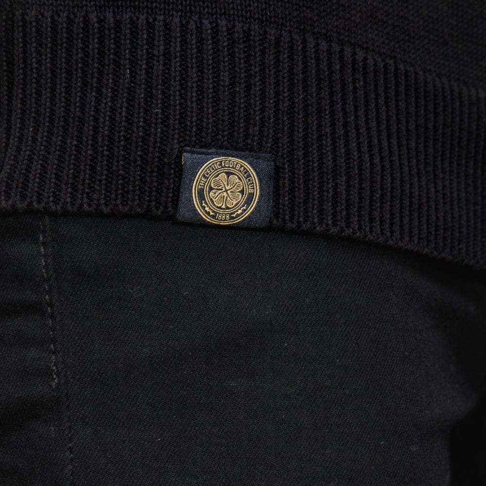 Celtic Henrik Larsson Black Knitted Quarter Zip – Official Celtic
