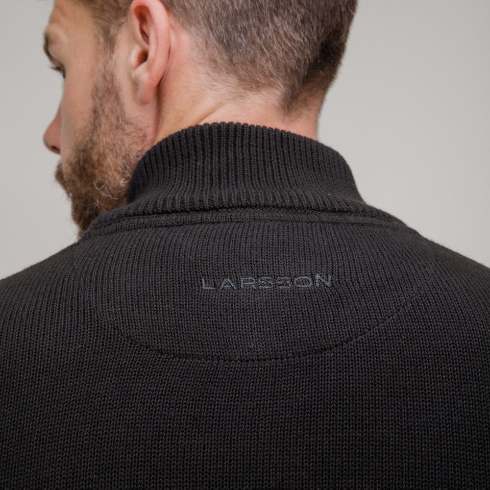Celtic Henrik Larsson Black Knitted Quarter Zip