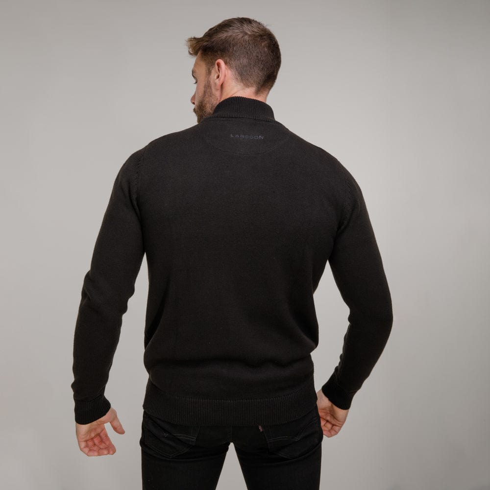 Celtic Henrik Larsson Black Knitted Quarter Zip – Official Celtic