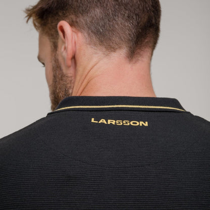 Celtic Henrik Larsson Black Tipped Polo Shirt