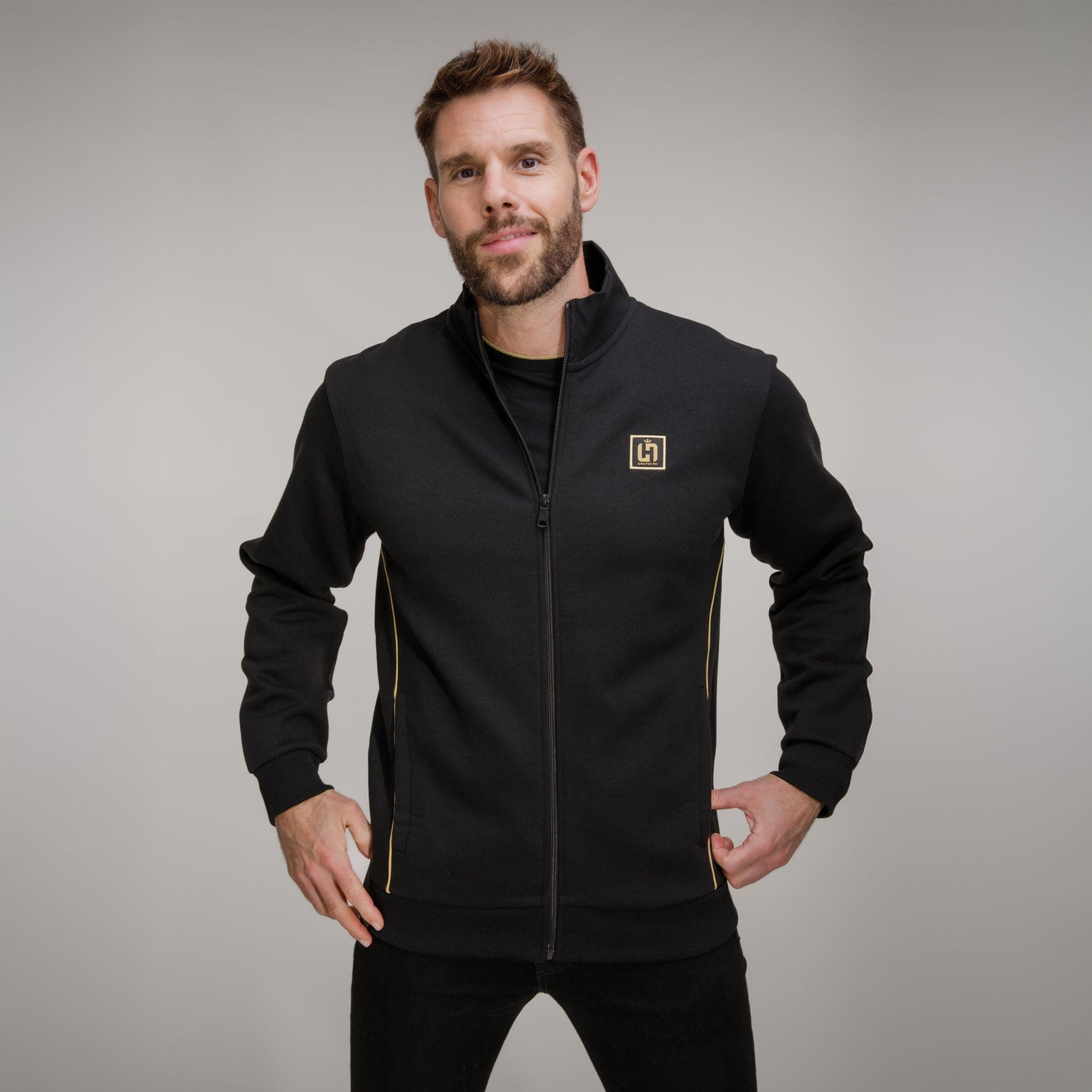 Celtic Henrik Larsson Black Track Jacket