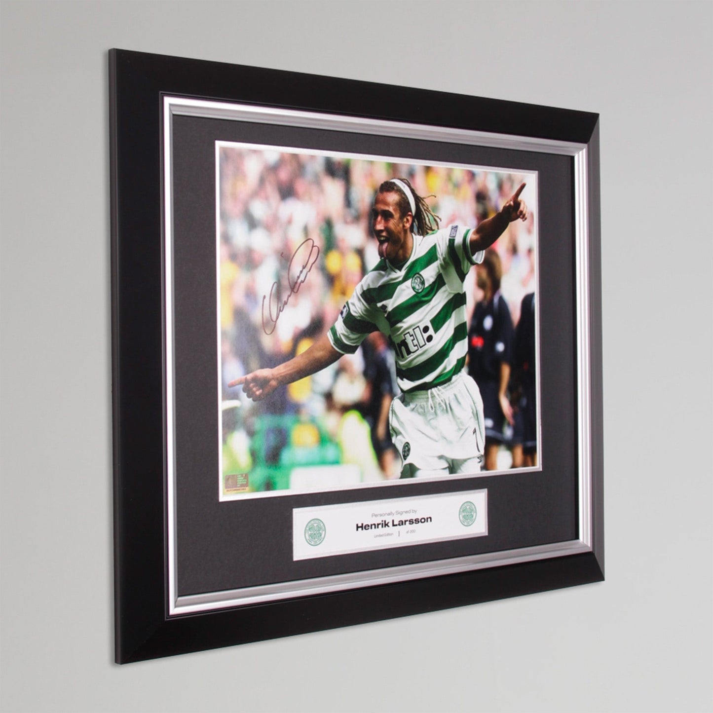 Celtic Henrik Larsson Celebration Print