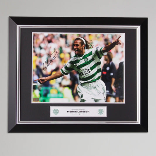 Celtic Henrik Larsson Celebration Print