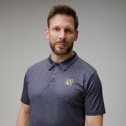 Celtic Henrik Larsson Men's Geometric Print Polo Shirt