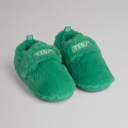 Celtic Infant Green Slippers