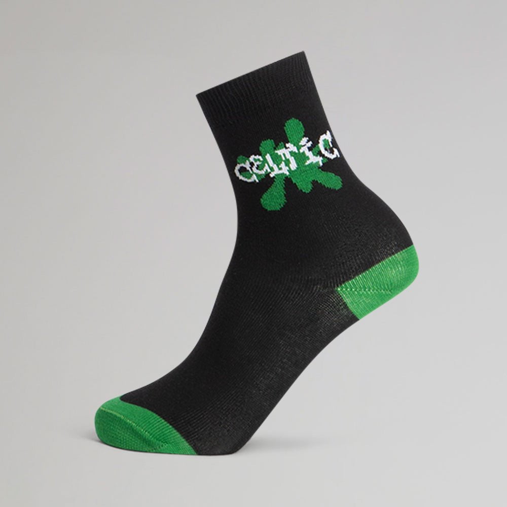Celtic Junior 2 Pack Text Socks