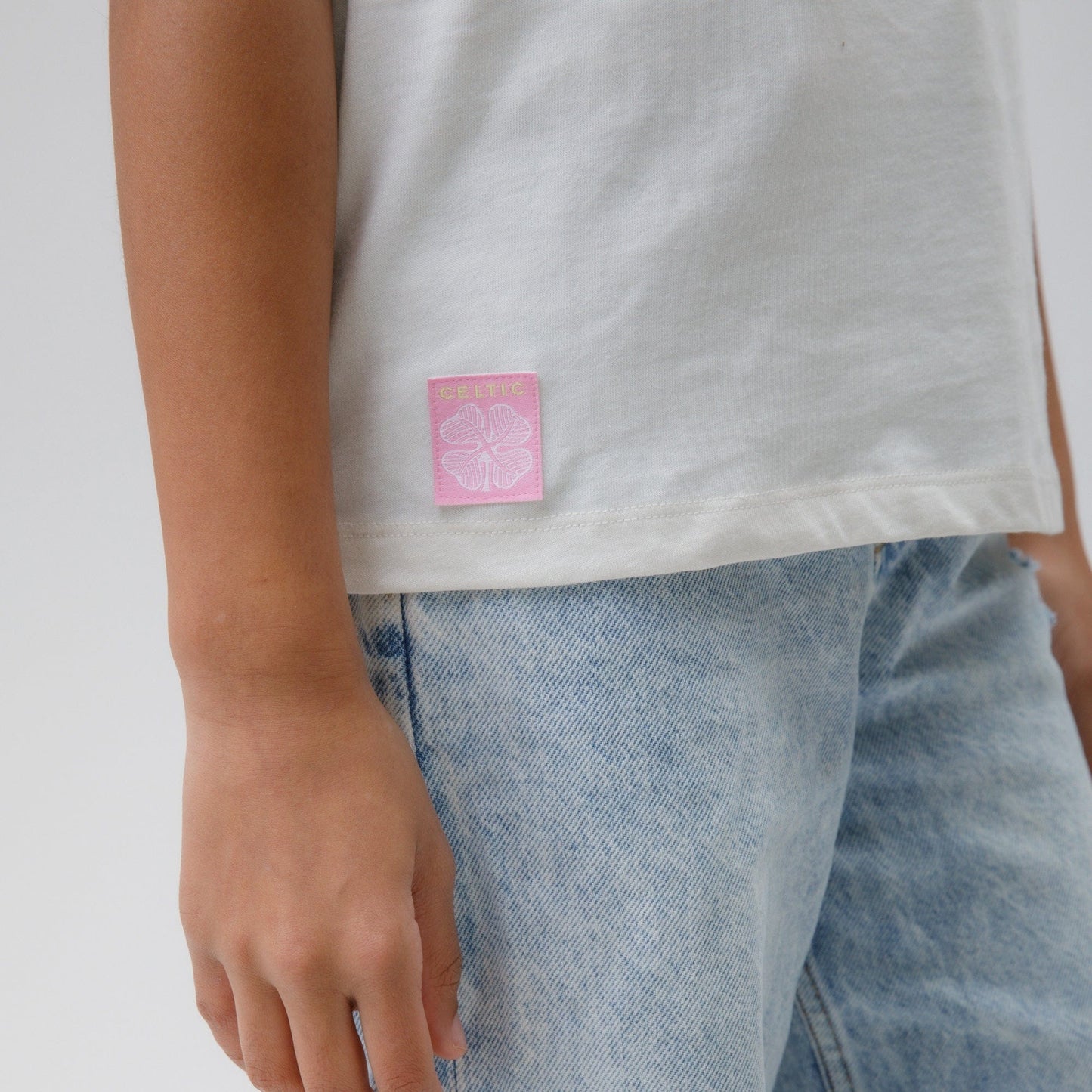 Celtic Junior Back Print White T-Shirt