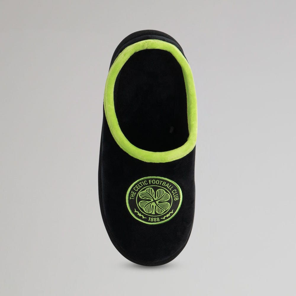 Celtic Junior Black Mule Slipper