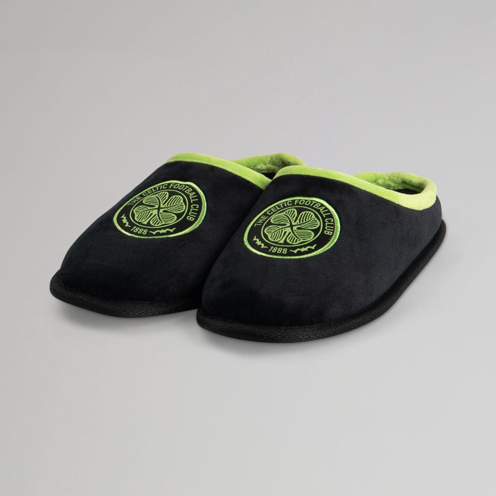 Celtic Junior Black Mule Slipper