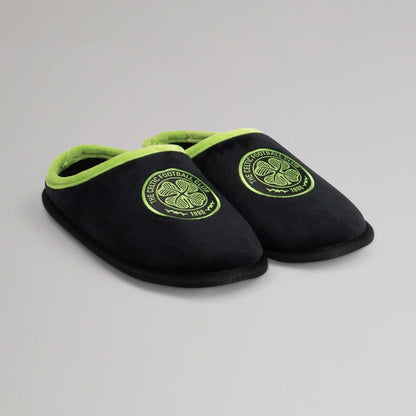 Celtic Junior Black Mule Slipper