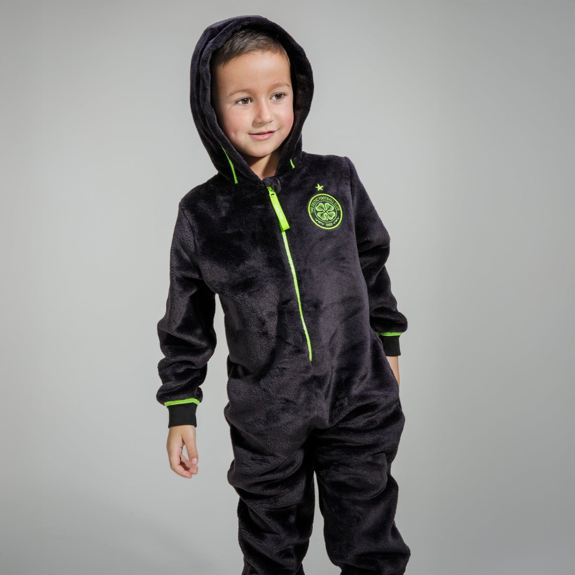 Celtic Junior Black Onesie