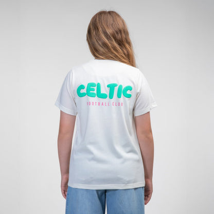 Celtic Junior Bubble Text Print T-Shirt