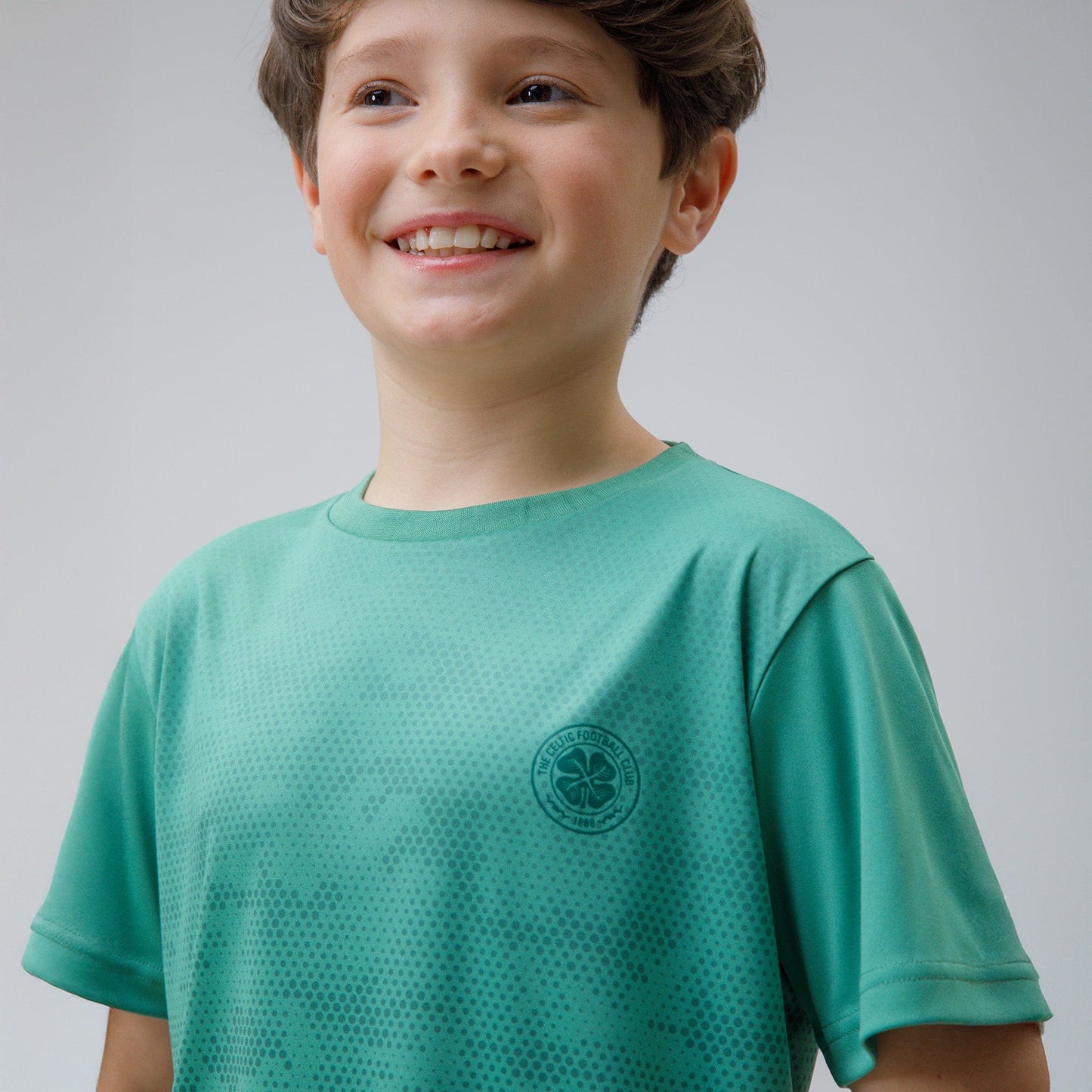 Celtic Junior Camo Dot Print Green T-Shirt