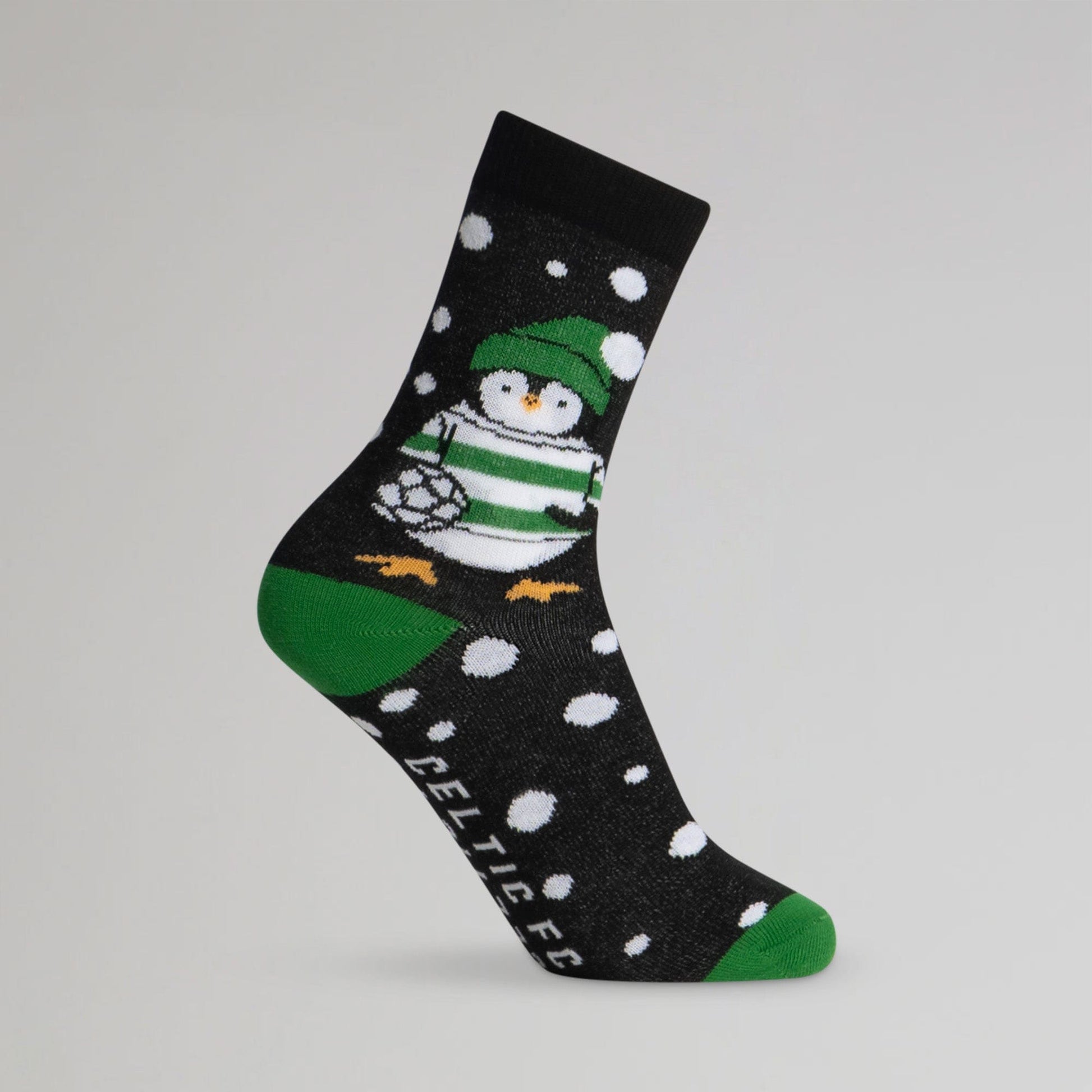 Celtic Junior Christmas Penguin Sock