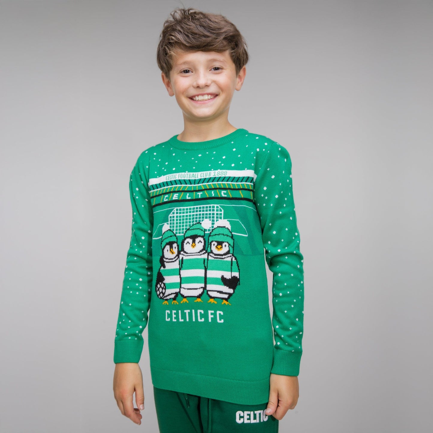 Celtic Junior Christmas Stadium Jumper