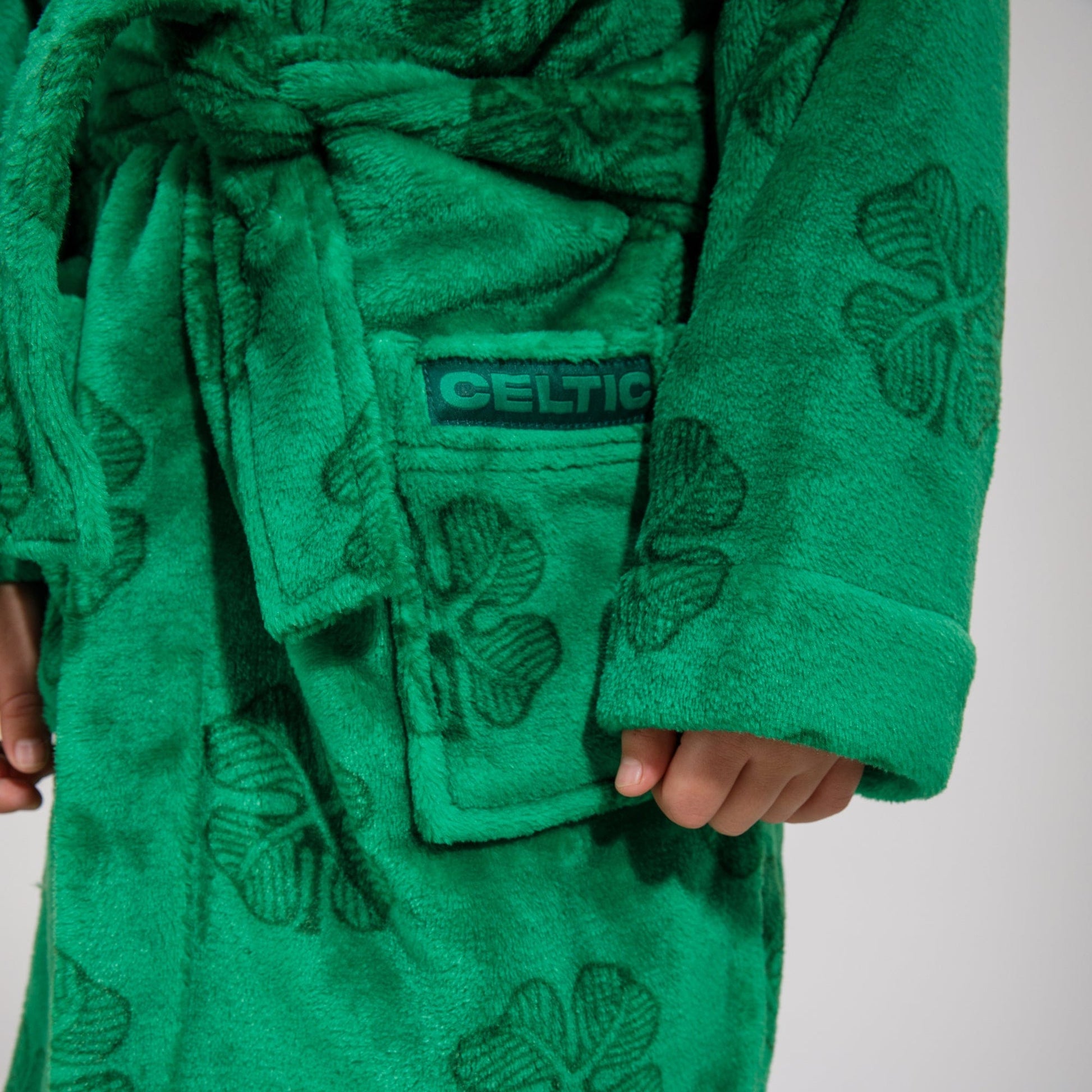 Celtic Junior Clover Print Robe