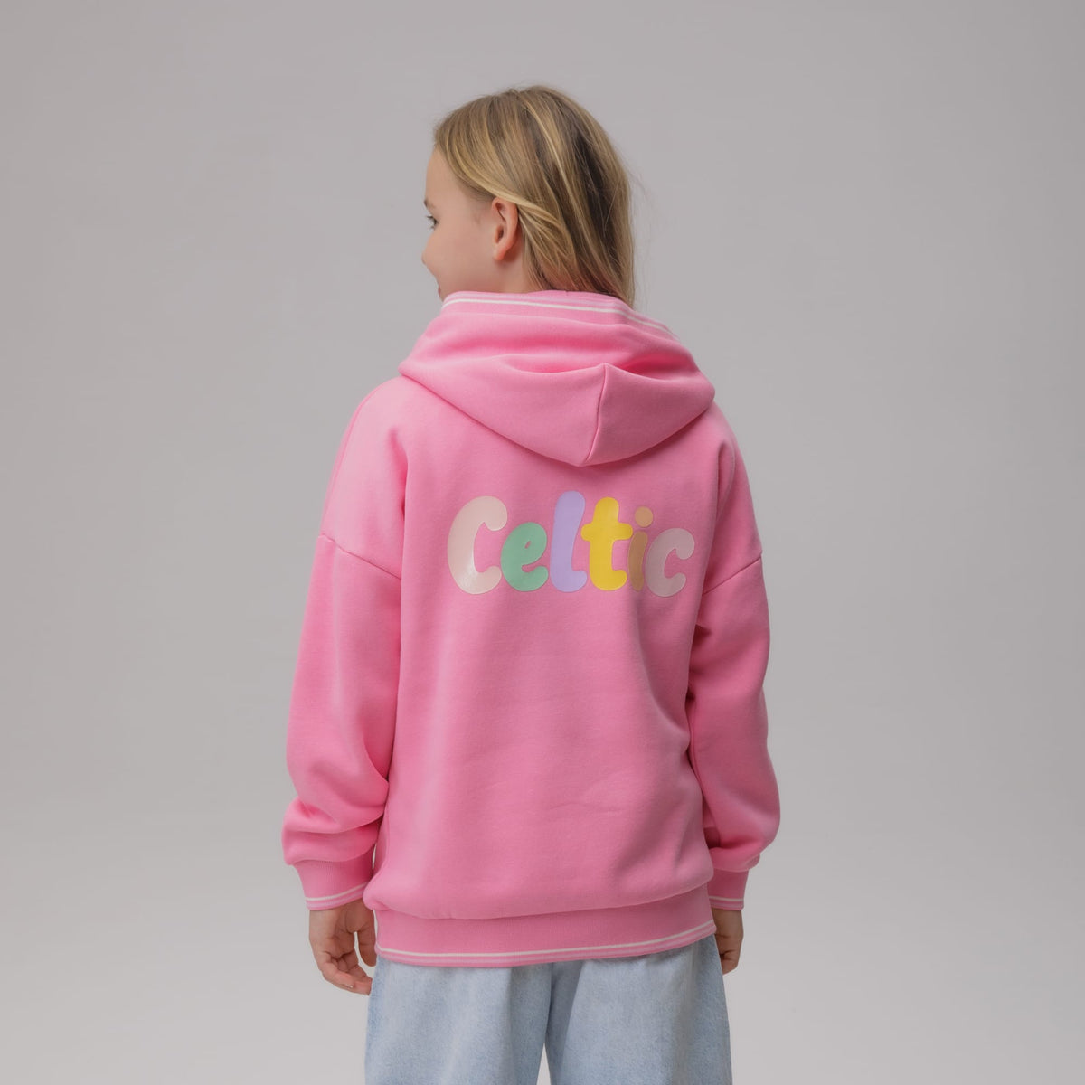 Celtic Junior Colourful Back Print Hoodie