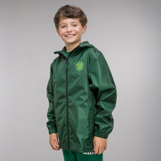 Celtic Junior Crest Black Packaway Jacket