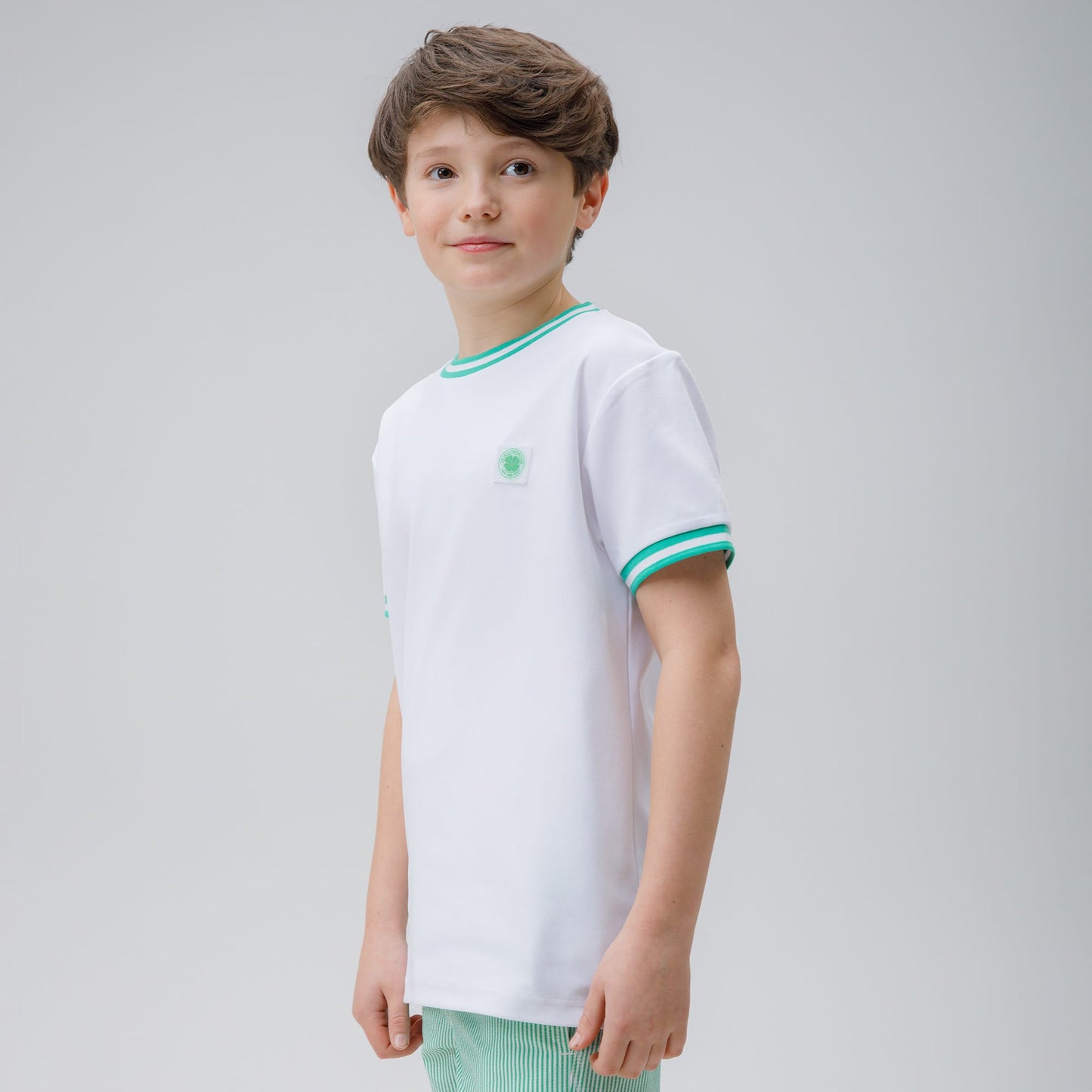 Celtic Junior Crest White T-Shirt