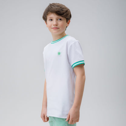 Celtic Junior Crest White T-Shirt