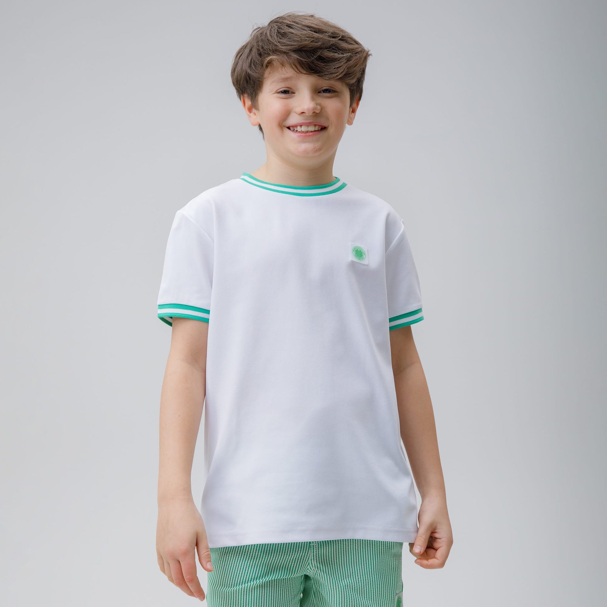 Celtic Junior Crest White T-Shirt