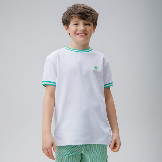 Celtic Junior Crest White T-Shirt